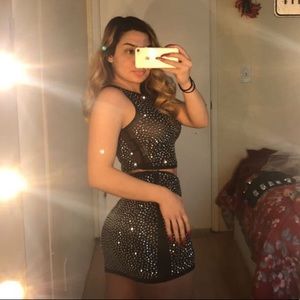 Two piece top and skirt